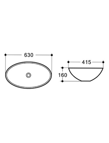 Купить CeramaLux N D1104 Раковина накладная  63 см (D1104) по цене 8700 руб., в Санкт-Петебруге в интернет магазине 100-Систем, а также дургие товары CeramaLux из раздела Накладные раковины и Раковины и пьедесталы