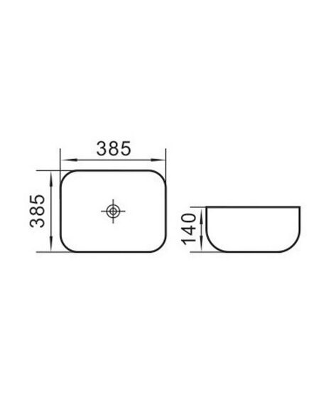 Купить CeramaLux N D1303 Раковина накладная 39 см (d1303) по цене 7300 руб., в Санкт-Петебруге в интернет магазине 100-Систем, а также дургие товары CeramaLux из раздела Накладные раковины и Раковины и пьедесталы