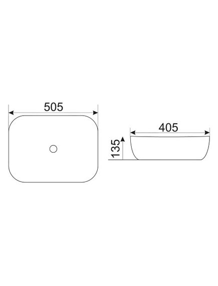 Купить CeramaLux NC D1302H011 Раковина накладная  51 см (D1302H011) по цене 6400 руб., в Санкт-Петебруге в интернет магазине 100-Систем, а также дургие товары CeramaLux из раздела Накладные раковины и Раковины и пьедесталы