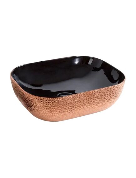 Купить Раковина-чаша CeramaLux 50 D1302H0 Бронза Черная (d1302h024) по цене 7300 руб., в Санкт-Петебруге в интернет магазине 100-Систем, а также дургие товары CeramaLux из раздела Накладные раковины и Раковины и пьедесталы