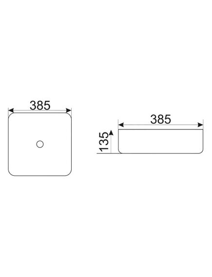 Купить CeramaLux NC D1303H020 Раковина накладная 39 см (D1303H020) по цене 7300 руб., в Санкт-Петебруге в интернет магазине 100-Систем, а также дургие товары CeramaLux из раздела Накладные раковины и Раковины и пьедесталы