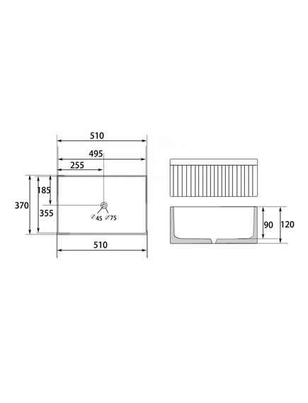Купить Раковина накладная ABBER Rechteck AC2216 белая (ac2216) по цене 9350 руб., в Санкт-Петебруге в интернет магазине 100-Систем, а также дургие товары ABBER из раздела Накладные раковины и Раковины и пьедесталы