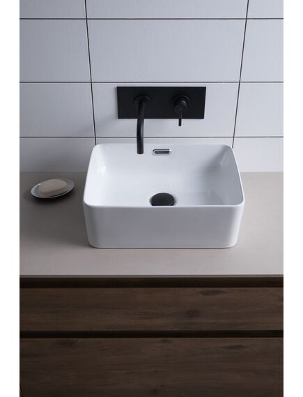 Купить Раковина Aquanet Perfect-1 40,5 (perfect-1) по цене 9150 руб., в Санкт-Петебруге в интернет магазине 100-Систем, а также дургие товары AQUANET из раздела Накладные раковины и Раковины и пьедесталы