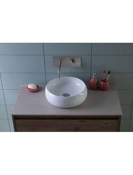 Купить Раковина Aquanet Round-1 36 (round-1) по цене 9660 руб., в Санкт-Петебруге в интернет магазине 100-Систем, а также дургие товары AQUANET из раздела Накладные раковины и Раковины и пьедесталы