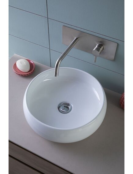 Купить Раковина Aquanet Round-1 36 (round-1) по цене 9660 руб., в Санкт-Петебруге в интернет магазине 100-Систем, а также дургие товары AQUANET из раздела Накладные раковины и Раковины и пьедесталы