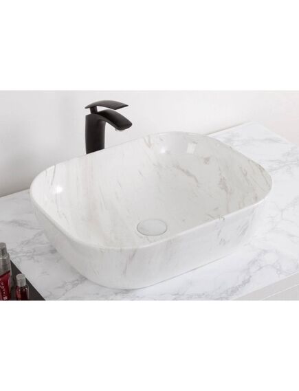 Купить CeramaLux MNC K397D9 Раковина накладная  50 см (K397D9) по цене 8400 руб., в Санкт-Петебруге в интернет магазине 100-Систем, а также дургие товары CeramaLux из раздела Накладные раковины и Раковины и пьедесталы