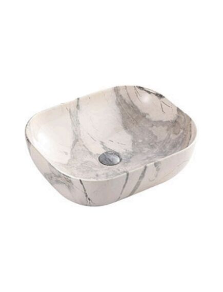 Купить Раковина-чаша CeramaLux 50 K397G125 Белая Серая (K397G125) по цене 8700 руб., в Санкт-Петебруге в интернет магазине 100-Систем, а также дургие товары CeramaLux из раздела Накладные раковины и Раковины и пьедесталы