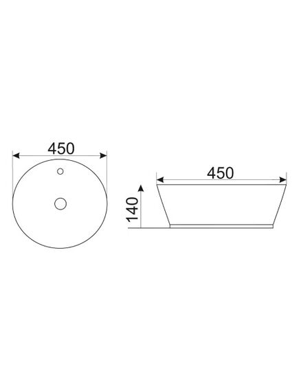 Купить Раковина-чаша CeramaLux 45 D1306H022 Черная Золотая (D1306H022) по цене 7300 руб., в Санкт-Петебруге в интернет магазине 100-Систем, а также дургие товары CeramaLux из раздела Накладные раковины и Раковины и пьедесталы