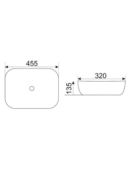 Купить CeramaLux NC D1333H132 Раковина накладная  46 см (D1333H132) по цене 13267.8 руб., в Санкт-Петебруге в интернет магазине 100-Систем, а также дургие товары CeramaLux из раздела Накладные раковины и Раковины и пьедесталы