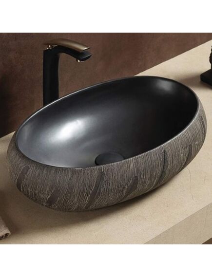 Купить Раковина CeramaLux 60 J2102 Черная (j2102) по цене 15200 руб., в Санкт-Петебруге в интернет магазине 100-Систем, а также дургие товары CeramaLux из раздела Накладные раковины и Раковины и пьедесталы