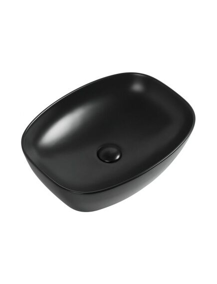 Купить Раковина Aquanet Fine-1-MB 50 черный матовый (fine-1-mb) по цене 15410 руб., в Санкт-Петебруге в интернет магазине 100-Систем, а также дургие товары AQUANET из раздела Накладные раковины и Раковины и пьедесталы