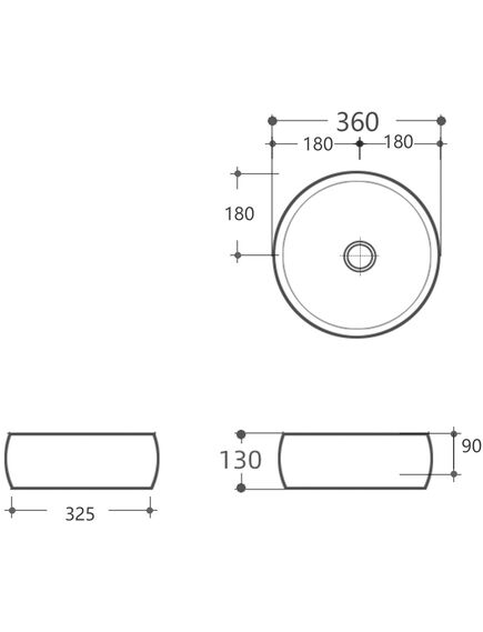 Купить Раковина Aquanet Round-1 36 (round-1) по цене 9660 руб., в Санкт-Петебруге в интернет магазине 100-Систем, а также дургие товары AQUANET из раздела Накладные раковины и Раковины и пьедесталы