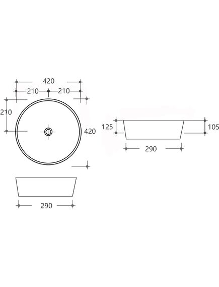 Купить Раковина Aquanet Smart-1-MB 42 черный матовый (smart-1-mb) по цене 15410 руб., в Санкт-Петебруге в интернет магазине 100-Систем, а также дургие товары AQUANET из раздела Накладные раковины и Раковины и пьедесталы