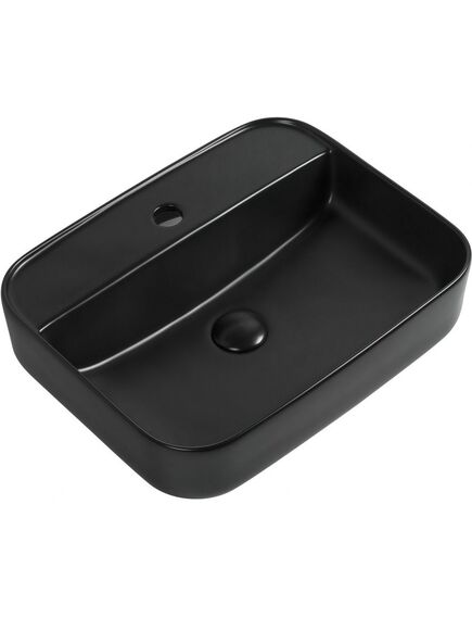 Купить Раковина Aquanet Soul-2-MB 50 черный матовый (SOUL-2-MB) по цене 15410 руб., в Санкт-Петебруге в интернет магазине 100-Систем, а также дургие товары AQUANET из раздела Накладные раковины и Раковины и пьедесталы