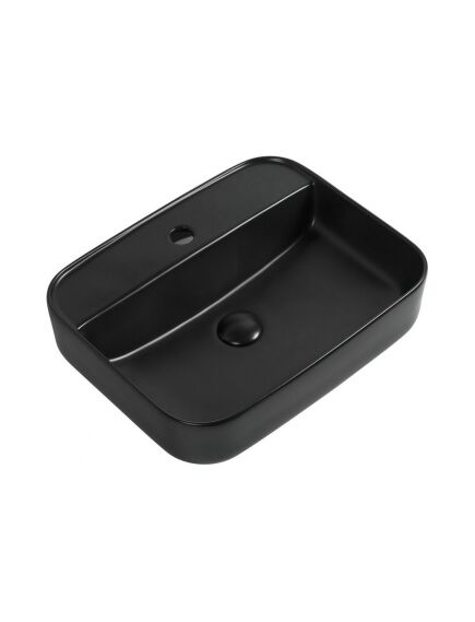 Купить Раковина Aquanet Soul-2-MB 50 черный матовый (SOUL-2-MB) по цене 15410 руб., в Санкт-Петебруге в интернет магазине 100-Систем, а также дургие товары AQUANET из раздела Накладные раковины и Раковины и пьедесталы