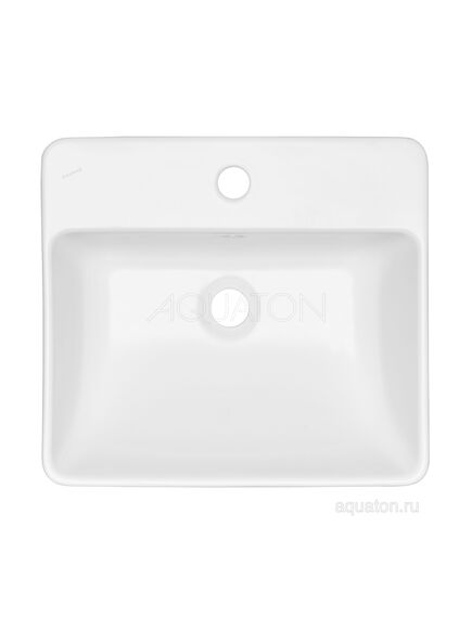 Купить Раковина Aquaton Geometry 450х400 белая WQ8A37000000004 (wq8a37000000004) по цене 6928.78 руб., в Санкт-Петебруге в интернет магазине 100-Систем, а также дургие товары AQUATON из раздела Накладные раковины и Раковины и пьедесталы