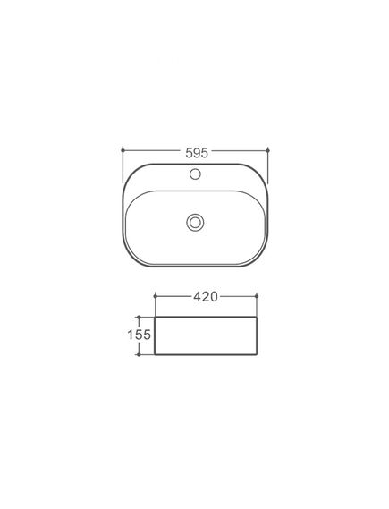 Купить Раковина керамическая Vincea VBS-306, 595*420*155, накладная, цвет белый, , шт (vbs-306) по цене 9282 руб., в Санкт-Петебруге в интернет магазине 100-Систем, а также дургие товары Vincea из раздела Накладные раковины и Раковины и пьедесталы