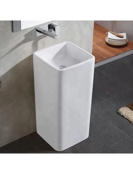 Купить Раковина CeramaLux 40 P7005L Белая (p7005l) по цене 28300 руб., в Санкт-Петебруге в интернет магазине 100-Систем, а также дургие товары CeramaLux из раздела Напольные раковины и Раковины и пьедесталы