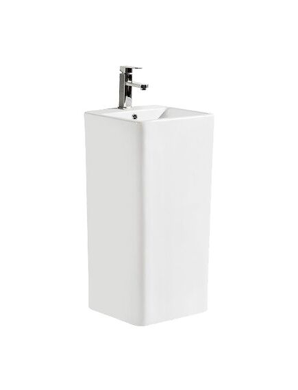 Купить Раковина CeramaLux 41 P7004L Белая (p7004l) по цене 28300 руб., в Санкт-Петебруге в интернет магазине 100-Систем, а также дургие товары CeramaLux из раздела Напольные раковины и Раковины и пьедесталы