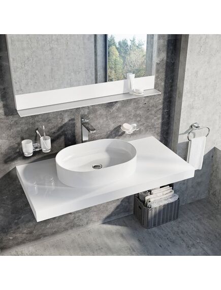 Купить Раковина 55 см Ravak Ceramic Slim O XJX01155001 (XJX01155001) по цене 25850 руб., в Санкт-Петебруге в интернет магазине 100-Систем, а также дургие товары RAVAK из раздела Накладные раковины и Раковины и пьедесталы