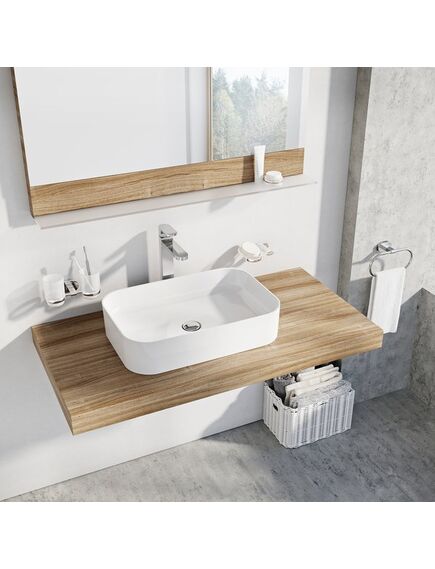 Купить Раковина 55 см Ravak Ceramic Slim R XJX01155002 (XJX01155002) по цене 25850 руб., в Санкт-Петебруге в интернет магазине 100-Систем, а также дургие товары RAVAK из раздела Накладные раковины и Раковины и пьедесталы