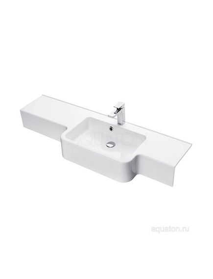 Купить Раковина AQUATON Hotel B 129 правая белая 1A709931PI01P (1a709931pi01p) по цене 33876.7 руб., в Санкт-Петебруге в интернет магазине 100-Систем, а также дургие товары AQUATON из раздела Подвесные раковины и Раковины и пьедесталы