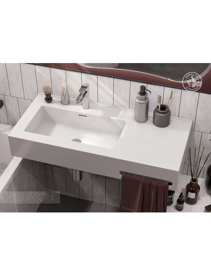 Купить Раковина AQUATON Квадро Про 100 левая 1A733331QA01L (1a733331qa01l) по цене 28417.7 руб., в Санкт-Петебруге в интернет магазине 100-Систем, а также дургие товары AQUATON из раздела Подвесные раковины и Раковины и пьедесталы