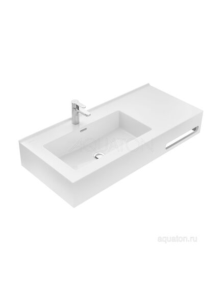 Купить Раковина AQUATON Квадро Про 100 левая 1A733331QA01L (1a733331qa01l) по цене 28417.7 руб., в Санкт-Петебруге в интернет магазине 100-Систем, а также дургие товары AQUATON из раздела Подвесные раковины и Раковины и пьедесталы