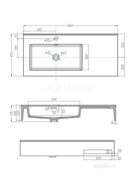 Купить Раковина AQUATON Квадро Про 100 левая 1A733331QA01L (1a733331qa01l) по цене 28417.7 руб., в Санкт-Петебруге в интернет магазине 100-Систем, а также дургие товары AQUATON из раздела Подвесные раковины и Раковины и пьедесталы