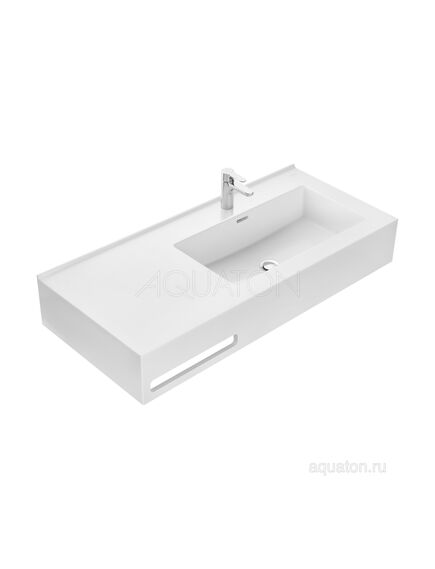 Купить Раковина AQUATON Квадро Про 100 правая 1A733231QA01R (1a733231qa01r) по цене 28417.7 руб., в Санкт-Петебруге в интернет магазине 100-Систем, а также дургие товары AQUATON из раздела Подвесные раковины и Раковины и пьедесталы
