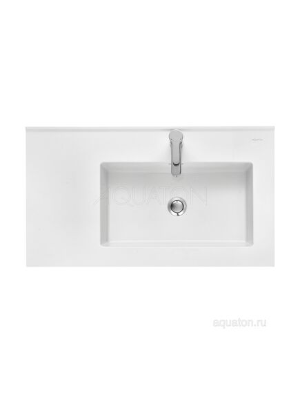 Купить Раковина AQUATON Квадро Про 80 правая 1A734331QA01R (1a734331qa01r) по цене 24606.7 руб., в Санкт-Петебруге в интернет магазине 100-Систем, а также дургие товары AQUATON из раздела Подвесные раковины и Раковины и пьедесталы