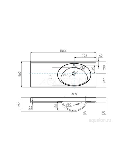 Купить Раковина AQUATON Отель 3/120 правая белая с навесами 1A70103NOT01R (1a70103not01r) по цене 31713.7 руб., в Санкт-Петебруге в интернет магазине 100-Систем, а также дургие товары AQUATON из раздела Подвесные раковины и Раковины и пьедесталы