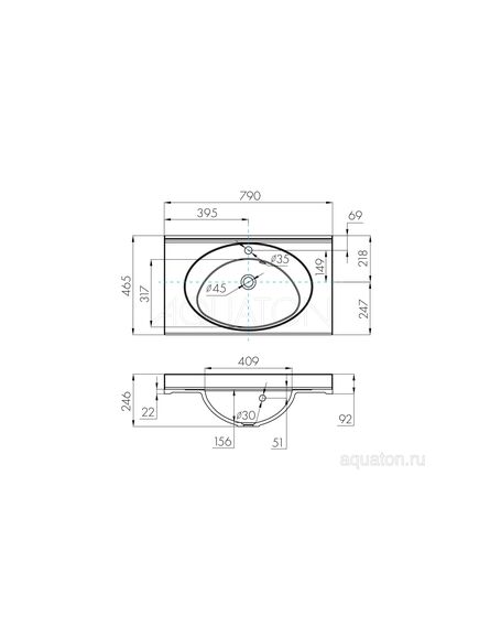 Купить Раковина AQUATON Отель 3/80 белая с навесами 1A70063NOT010 (1a70063not010) по цене 21825.7 руб., в Санкт-Петебруге в интернет магазине 100-Систем, а также дургие товары AQUATON из раздела Подвесные раковины и Раковины и пьедесталы
