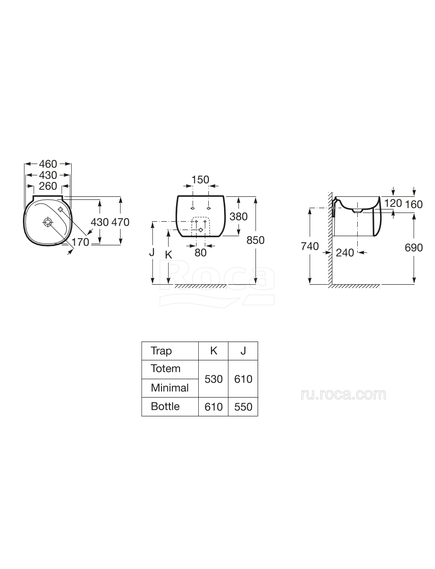 Купить Раковина Roca Beyond 43х43 3270B1000 (3270b1000) по цене 52601.77 руб., в Санкт-Петебруге в интернет магазине 100-Систем, а также дургие товары ROCA из раздела Подвесные раковины и Раковины и пьедесталы