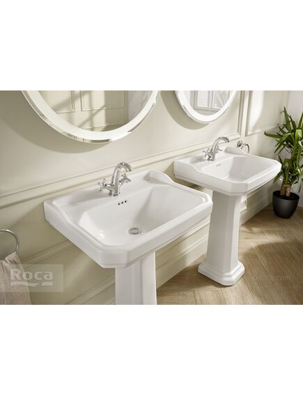Купить Раковина Roca Carmen 65х48 3270A1000 (3270a1000) по цене 32757.27 руб., в Санкт-Петебруге в интернет магазине 100-Систем, а также дургие товары ROCA из раздела Подвесные раковины и Раковины и пьедесталы