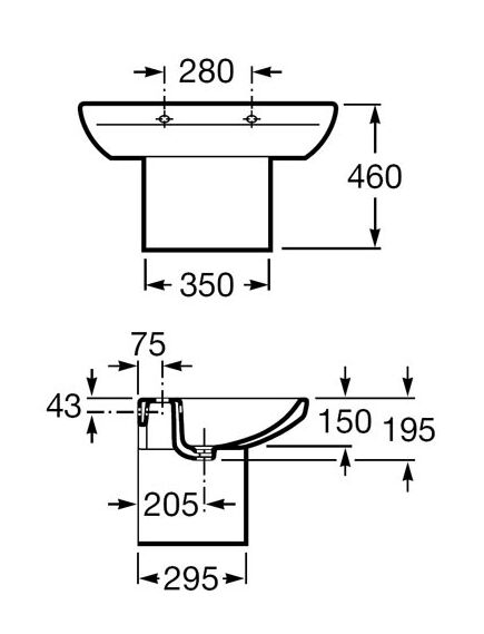Купить Раковина Roca Dama Senso 80х53 327510000 (327510000) по цене 28693.03 руб., в Санкт-Петебруге в интернет магазине 100-Систем, а также дургие товары ROCA из раздела Подвесные раковины и Раковины и пьедесталы