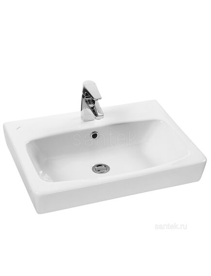 Купить Раковина Santek Нео 60 отверстие под смеситель 1WH302186 (1wh302186) по цене 4686.5 руб., в Санкт-Петебруге в интернет магазине 100-Систем, а также дургие товары SANTEK из раздела Подвесные раковины и Раковины и пьедесталы