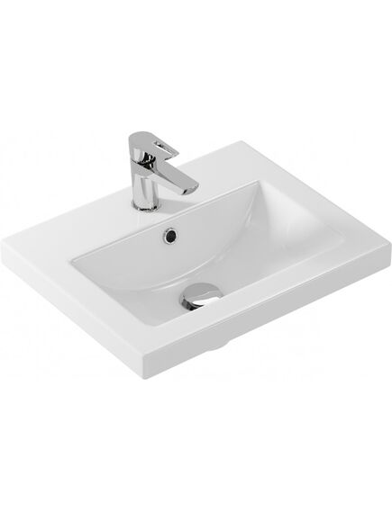 Купить Раковина Cersanit Como 50 UM-COM50/1 Белая (s-um-com50/1-w) по цене 4190 руб., в Санкт-Петебруге в интернет магазине 100-Систем, а также дургие товары CERSANIT из раздела Подвесные раковины и Раковины и пьедесталы