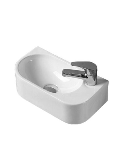 Купить Раковина керамическая Vincea VBS-506L, 400*215*120, подвесная, цвет белый, левая, , шт (vbs-506l) по цене 4265.5 руб., в Санкт-Петебруге в интернет магазине 100-Систем, а также дургие товары Vincea из раздела Подвесные раковины и Раковины и пьедесталы