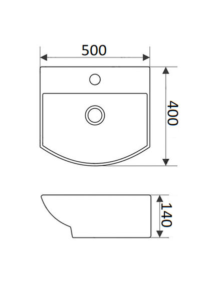 Купить Раковина-чаша CeramaLux 50 78014CMB Черная (78014cmb) по цене 10700 руб., в Санкт-Петебруге в интернет магазине 100-Систем, а также дургие товары CeramaLux из раздела Подвесные раковины и Раковины и пьедесталы