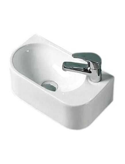 Купить Раковина CeramaLux 40 78204 L белая (78204l) по цене 8400 руб., в Санкт-Петебруге в интернет магазине 100-Систем, а также дургие товары CeramaLux из раздела Подвесные раковины и Раковины и пьедесталы