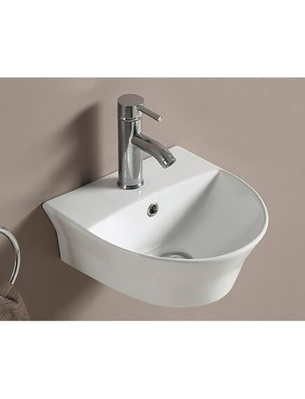 Купить Раковина CeramaLux 35 78370 Белая (78370) по цене 7300 руб., в Санкт-Петебруге в интернет магазине 100-Систем, а также дургие товары CeramaLux из раздела Подвесные раковины и Раковины и пьедесталы