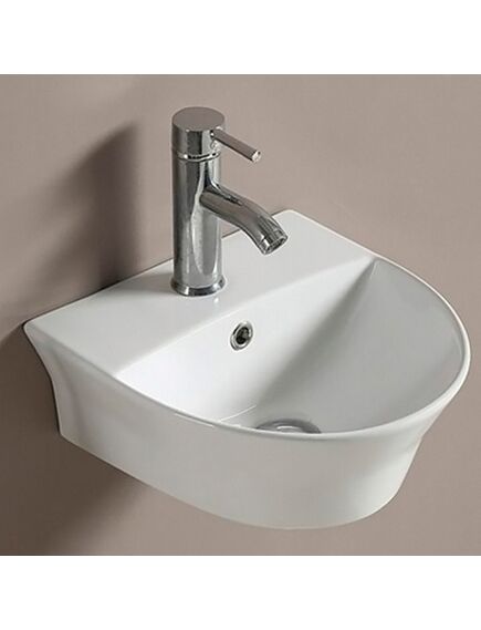 Купить Раковина CeramaLux 45 78370А Белая (78370А) по цене 7500 руб., в Санкт-Петебруге в интернет магазине 100-Систем, а также дургие товары CeramaLux из раздела Подвесные раковины и Раковины и пьедесталы