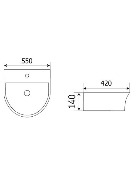 Купить Раковина CeramaLux 55 78370С Белая (78370с) по цене 7700 руб., в Санкт-Петебруге в интернет магазине 100-Систем, а также дургие товары CeramaLux из раздела Подвесные раковины и Раковины и пьедесталы