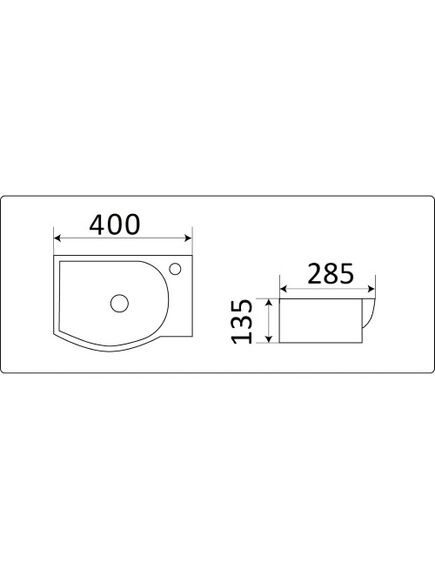 Купить Раковина CeramaLux 40 78404L Белая (78404l) по цене 8400 руб., в Санкт-Петебруге в интернет магазине 100-Систем, а также дургие товары CeramaLux из раздела Подвесные раковины и Раковины и пьедесталы
