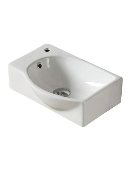 Купить Раковина CeramaLux 40 78404R Белая (78404r) по цене 8400 руб., в Санкт-Петебруге в интернет магазине 100-Систем, а также дургие товары CeramaLux из раздела Подвесные раковины и Раковины и пьедесталы