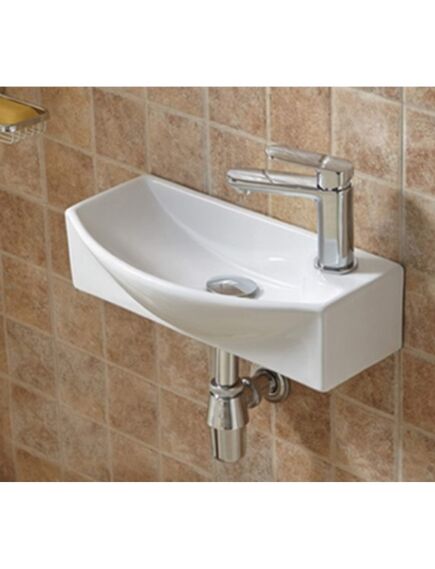 Купить CeramaLux N 7946L Раковина накладная  46 см (7946l) по цене 7800 руб., в Санкт-Петебруге в интернет магазине 100-Систем, а также дургие товары CeramaLux из раздела Подвесные раковины и Раковины и пьедесталы