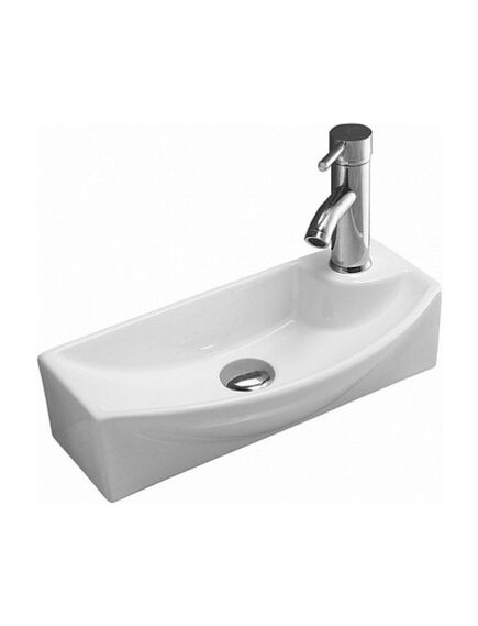 Купить CeramaLux N 7946L Раковина накладная  46 см (7946l) по цене 7800 руб., в Санкт-Петебруге в интернет магазине 100-Систем, а также дургие товары CeramaLux из раздела Подвесные раковины и Раковины и пьедесталы