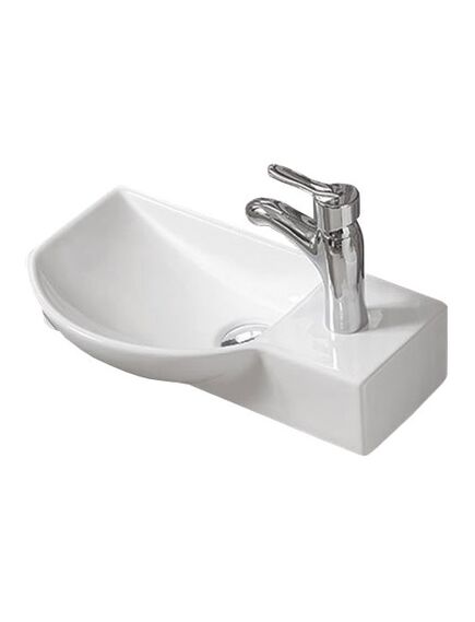 Купить CeramaLux N 7947BL Раковина накладная  45 см (7947bl) по цене 7300 руб., в Санкт-Петебруге в интернет магазине 100-Систем, а также дургие товары CeramaLux из раздела Подвесные раковины и Раковины и пьедесталы