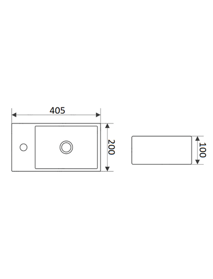 Купить CeramaLux N 9048DL Раковина накладная  41 см (9048dl) по цене 8400 руб., в Санкт-Петебруге в интернет магазине 100-Систем, а также дургие товары CeramaLux из раздела Подвесные раковины и Раковины и пьедесталы